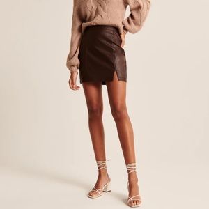 Abercrombie and Fitch Vegan Leather Skirt